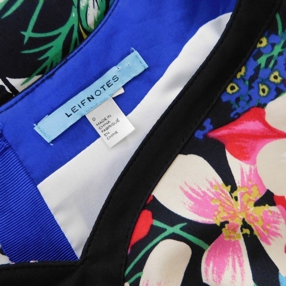 Anthropologie LEIFNOTES Chroma Shadow Floral Sheath Dress Fitted Romantic Size 0 - Picture 11 of 13